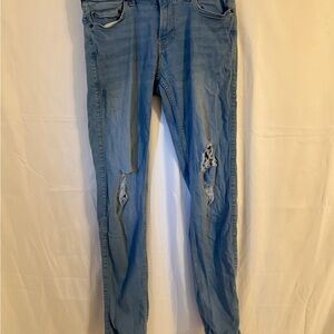 Hollister Light Blue Distressed Skinny Jeans